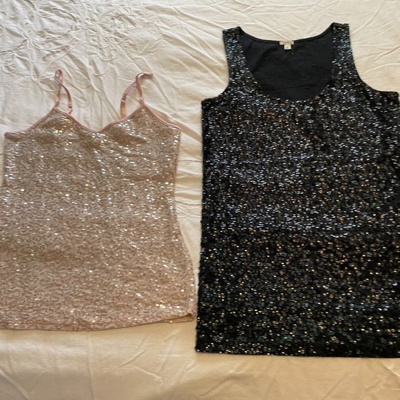J. Crew & Express Tops - Two (2) Sequin Tops - Small